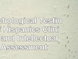 read  Psychological Testing of Hispanics Clinical and Intellectual Assessment 8572cbcc
