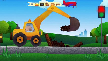 Bagger kinderfilm   Autos und Lastwagen für Kinder   Kinderfilme cartoon für kinder