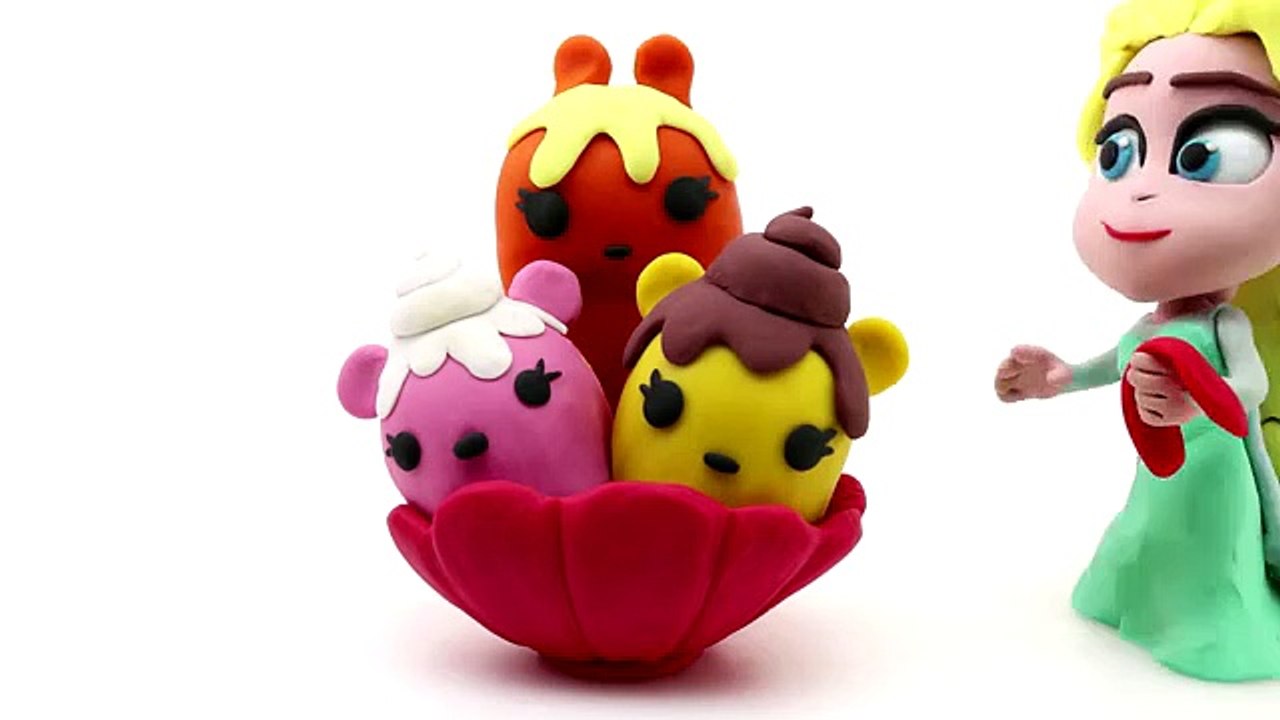 Elsa Selfie Goes Too Far! Dangerous Animal Selfie Play Doh Frozen Cart