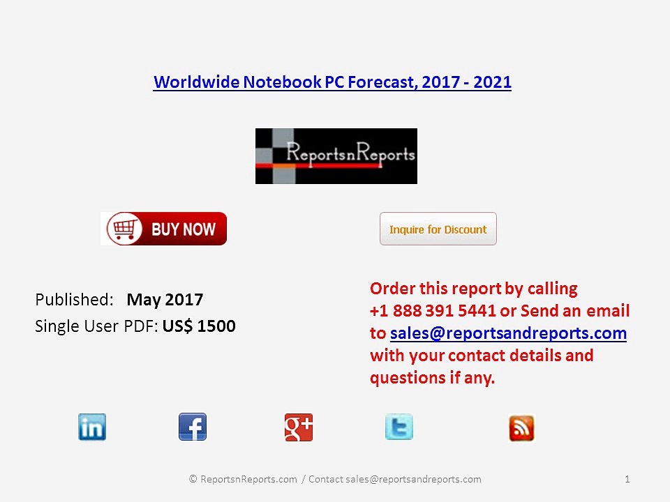 Worldwide Notebook PC Market shipment volume and share by region, panel size, and CPU type