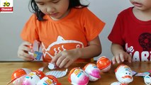 健達奇趣蛋男女孩系列開箱（英雄和公主）3 健達巧克力玩具開箱 Kinder Joy Surprise Eggs（Hero and Princess）