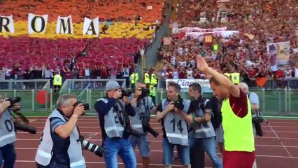 فيديو: استقبال مجنون من جماهير روما لتوتي بمباراته الأخيرة