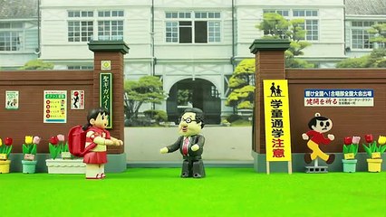 Anime take school frame of Doraemon toy video Nobita