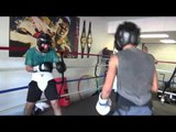 sparring at pullman buddy mcgirt in corner EsNews Boxing