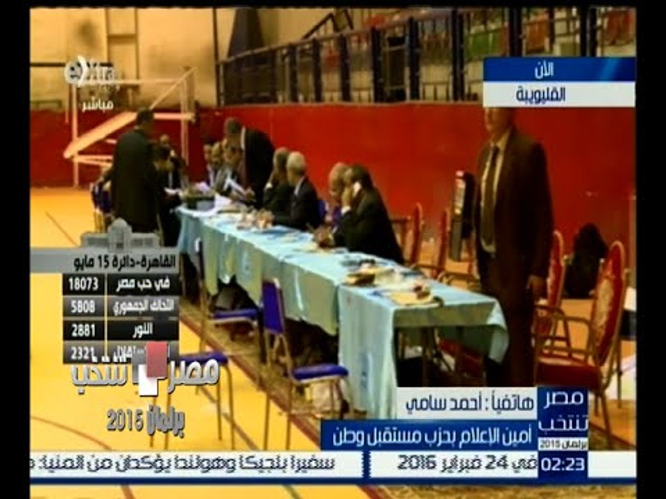 #مصر_تنتخب | أحمد سامي يعلن عن نتائج حزب المؤتم...