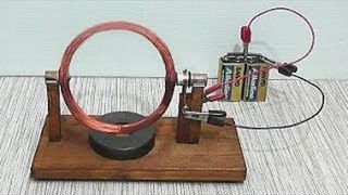How to make a How to make a Homopolar motor in a minutein a minute - STEM Project for kids-