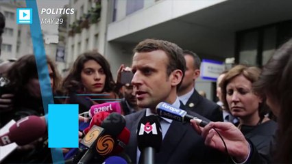 France's Macron promises tough talk with Putin in first meeting