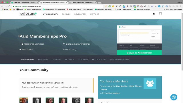 Automated Community Backups on WeFoster.co