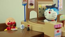 Doraemon Rika-chan round and round rotation sushi toy video