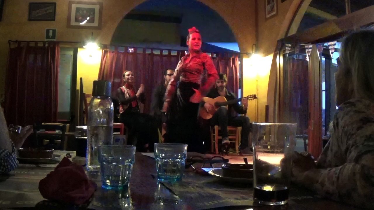 Cristina Benitez al Don Pepe di Ostia balla Flamenco