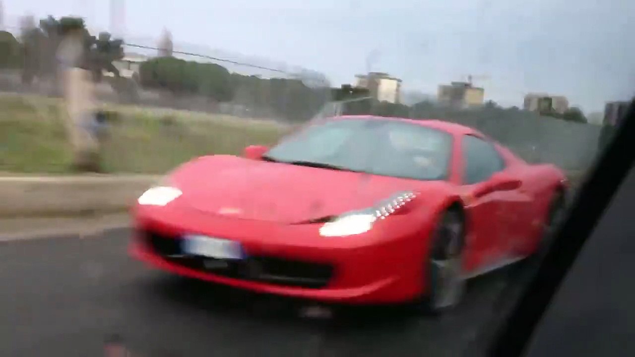 Ferrari 458 Crash