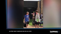 Un père très taquin ridiculise son fils devant son lycée (vidéo)