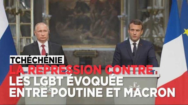 Macron : J'ai évoqué avec le président Poutine le respect des minorités et des LGBT en Tchétchénie