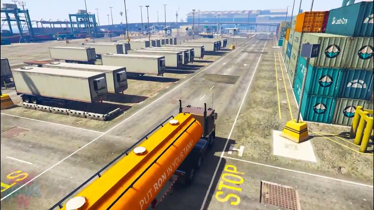 Örümcek Adam ve Şimşek Mcqueen Tırcılık Yapıyor (GTA 5 Hikaye Modu).Çizgi Film İzle 2017