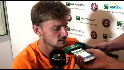 Roland-Garros 2017 - David Goffin : "Je n'ai pas fait espérer Paul-Henri Mathieu"