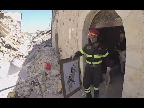San Pellegrino di Norcia (PG) - Terremoto, recupero beni in abitazioni (29.05.17)