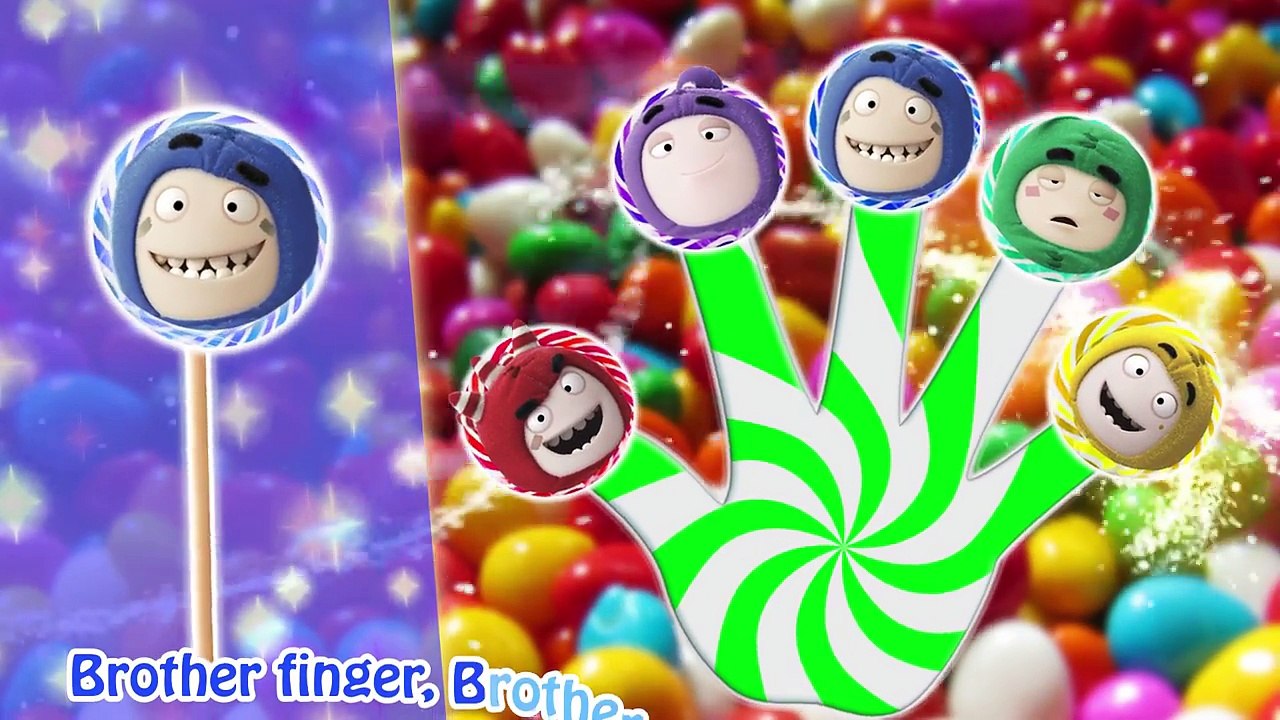 Oddbods lollipop Finger Family Nursery Rhymes For Children