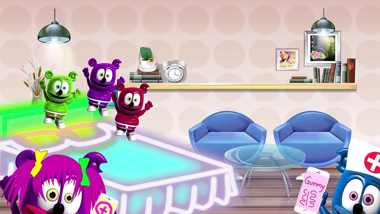 Five little gummy bear Jumping on the bed - Nursery Rhymes For Children