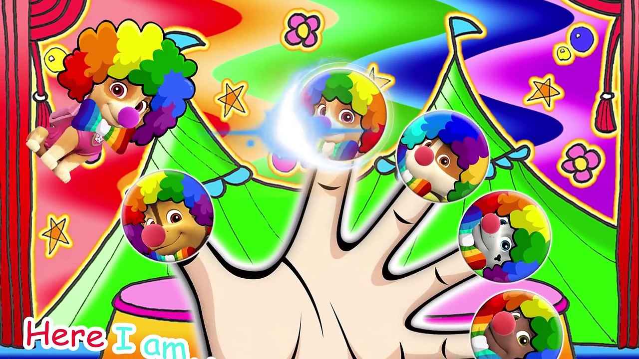 Paw Patrol Clown's in Cinema Finger Family - Nursery Rhymes for Children