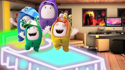 Five little Oddbods Jumping on the bed - Nursery Rhymes For Children