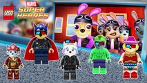 Paw Patrol Lego Marvel Superheroes in Cinema Finger Family - Nursery Rhymes for Children