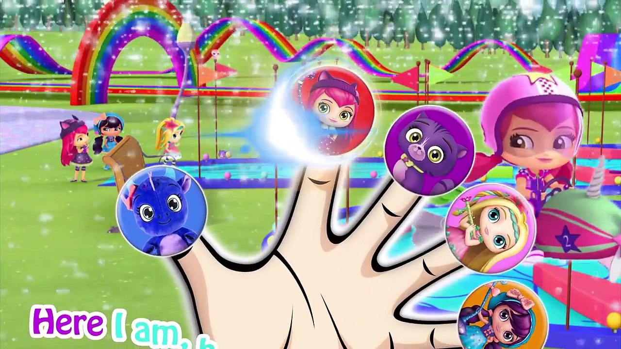 Little Charmers in Cinema Finger Family Nursery Rhymes for Children