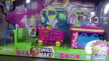 Season 4 Shopkins 5 Pack Unboxing with Blind Bag at Small Mart Playset with POP My Little