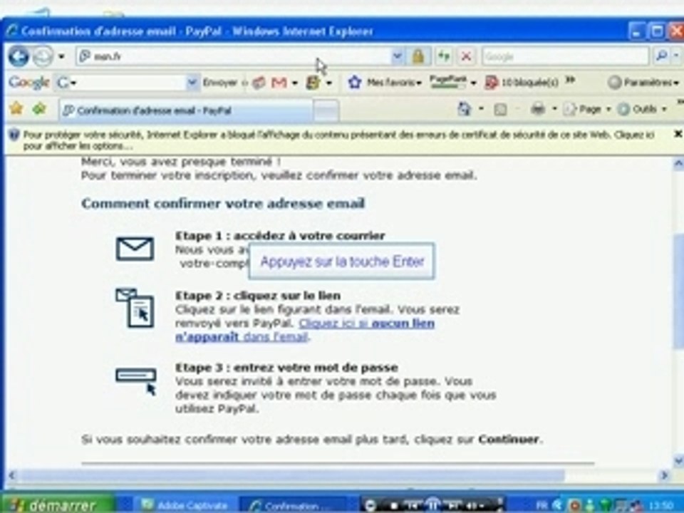Tutoriel INSCRIPTION PAYPAL: SAUVESOURIS.com