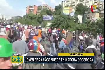 Venezuela: reportan una nueva víctima mortal tras jornada de protestas