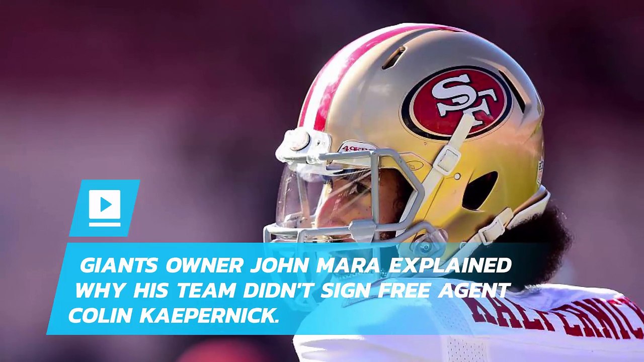 John Mara says signing Colin Kaepernick would cause backlash