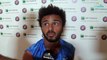 Roland-Garros 2017 - Maxime Hamou avec ses chips devant la presse après 