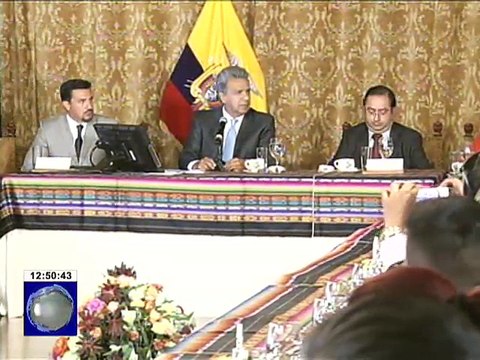Presidente Lenín Moreno confirmó los nombres del Frente Contra la Corrupción