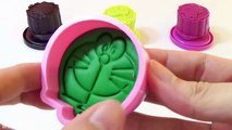 Learn Colors Play doh with Donald Duck, Mickey Mouse, Hello Kitty, Doremon Molds – Fun Cre
