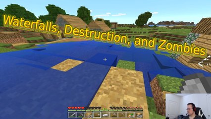 Gaming Centrum Minecraft Episode 6: Waterfalls, Destruction, and Freaking Zombies!!!