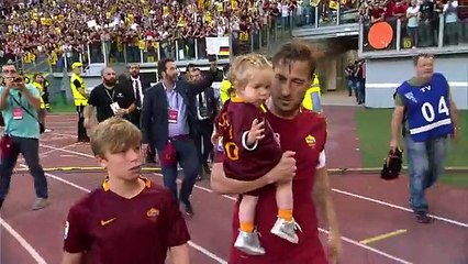 حفل وداع توتي من قناة روما كاملاً