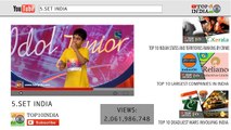 Top 10 Most Viewed Channels in YouTube India _ Top10INDIA