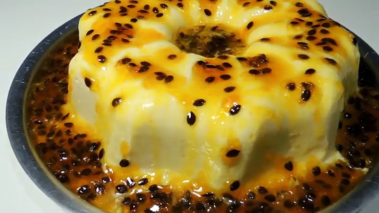 Pudim de Maracujá que não vai no Forno Fácil e Muito Gostoso