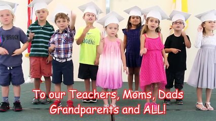 Graduation Song Thank you for kids, children & bab