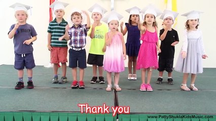 Graduation Song Thank you for kids, children & babies with lyrics  _
