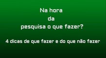 DICAS NA HORA DE FAZER SEU TRABALHO OU PESQUISA ESCOLAR