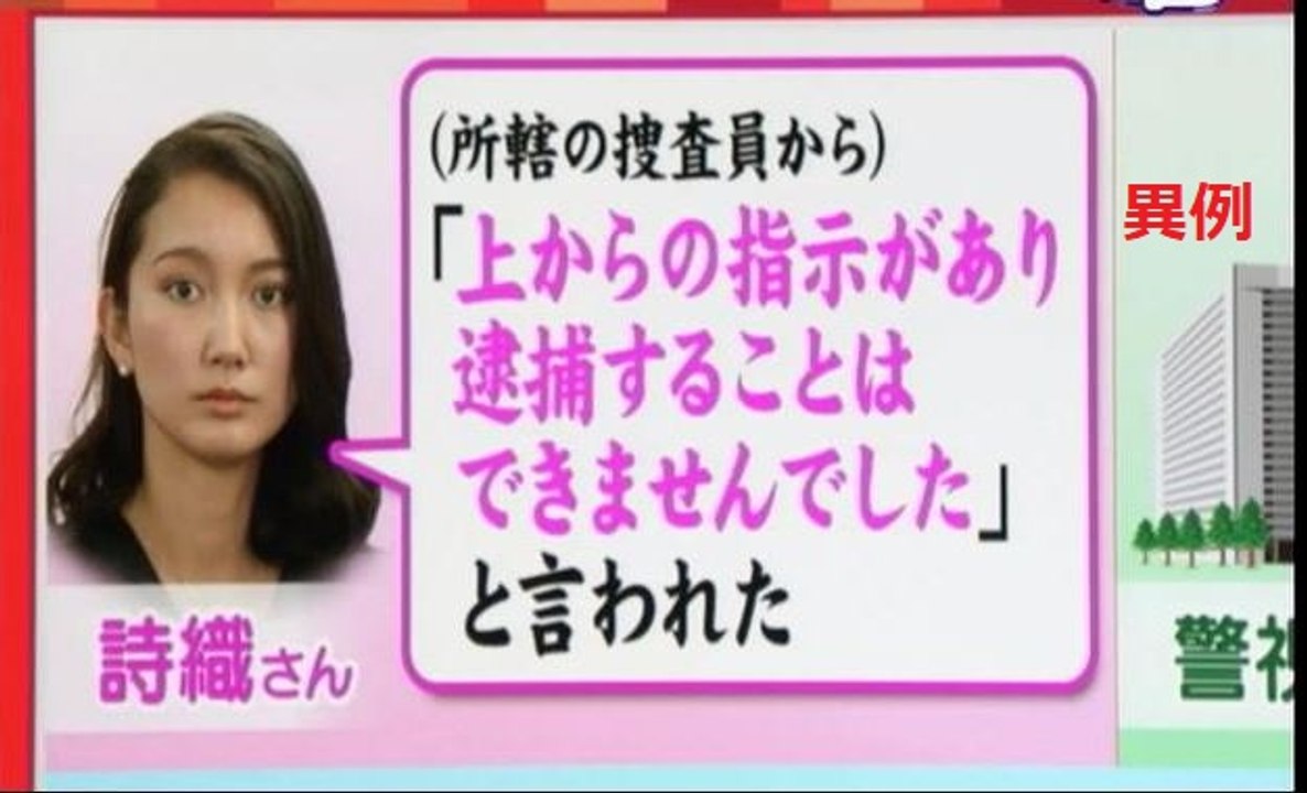 異例 山口敬之の性犯罪被害者「上からの指示で逮捕されず」おかしい