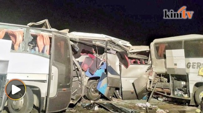 Tragedi nahas 5 bas di Lebuhraya Madinah-Qassim