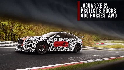 AutoComplete: Jaguar's XE SV Project 8 is an undomesticated 600-HP sportskitty