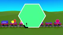 Shapes for kids kindergarten children grade 1. Learn about 2D Shapes with Choo-Choo Train -