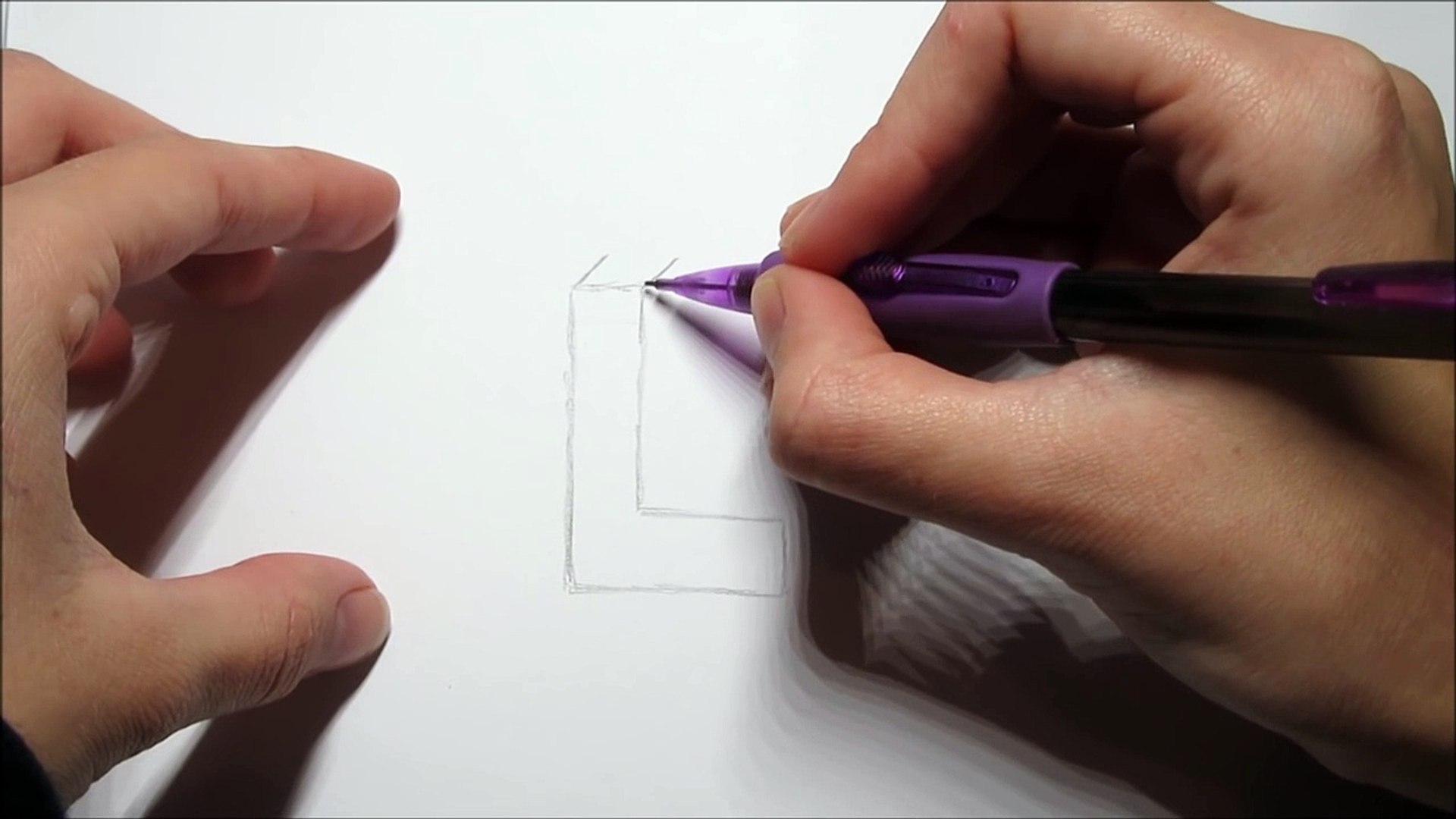 Ongekend 3D tekening! Zwevende LETTERS tekenen makkelijk voor beginners QE-35