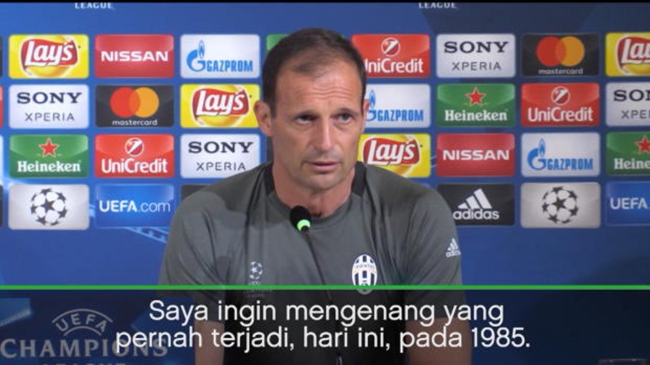 VIRAL: Sepakbola: Allegri Beri Penghormatan Pada Korban Heysel