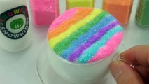 How To Make Glitter Rainbow Colors Milk Slime Surprise Toys Twinkle Twinkle Little Star Sk