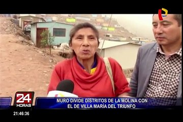 Muro que divide La Molina y VMT genera polémica en la población