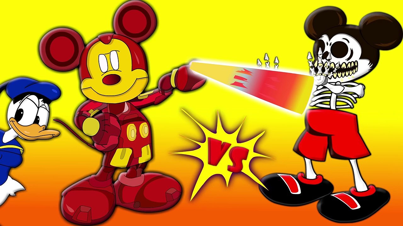 Mickey Mouse Spiderman, Ironman Vs Zombies Club House Adventure Finger Family Song!