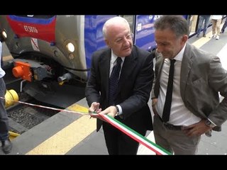 Napoli - Cumana, De Luca consegna il primo di 12 nuovi treni (27.05.17)